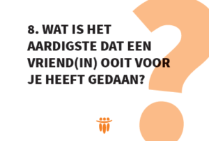 Een voorbeeld vragenkaartje