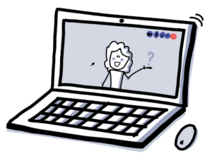OMJS magazine 6 - de week van ... Evita - tekening laptop